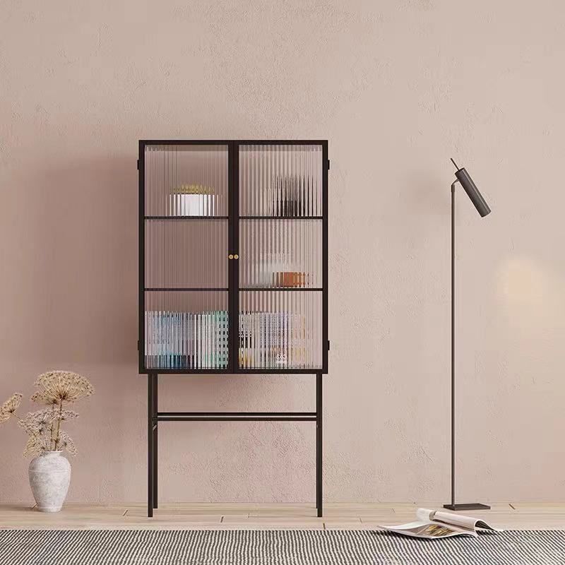 Glass Door Display Cabinet Multi-shelf Storage Cabinet for Living Room Clearhalo 'Display & China Cabinets' 'display_china_cabinets' 'furn' 'furn_display_china_cabinets' 'Furniture' 'Kitchen & Dining Furniture' 1200x1200_c9691659-646e-41ce-97db-d97fff0d37b7