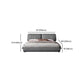 Modern Style Upholstered Headboard Grey Imitation Leather Bed Clearhalo 'Bedroom Furniture' 'Beds' 'furn' 'furn_beds' 'Furniture' 1200x1200_c96b8eae-8100-4bcb-9f30-44eeee10ca4d