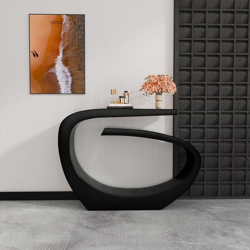 Tabla de acento de consola contemporánea con soporte de acero para Hall