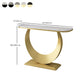 11.81 "W Table Accento della console contemporanea tavolo console a mezza luna