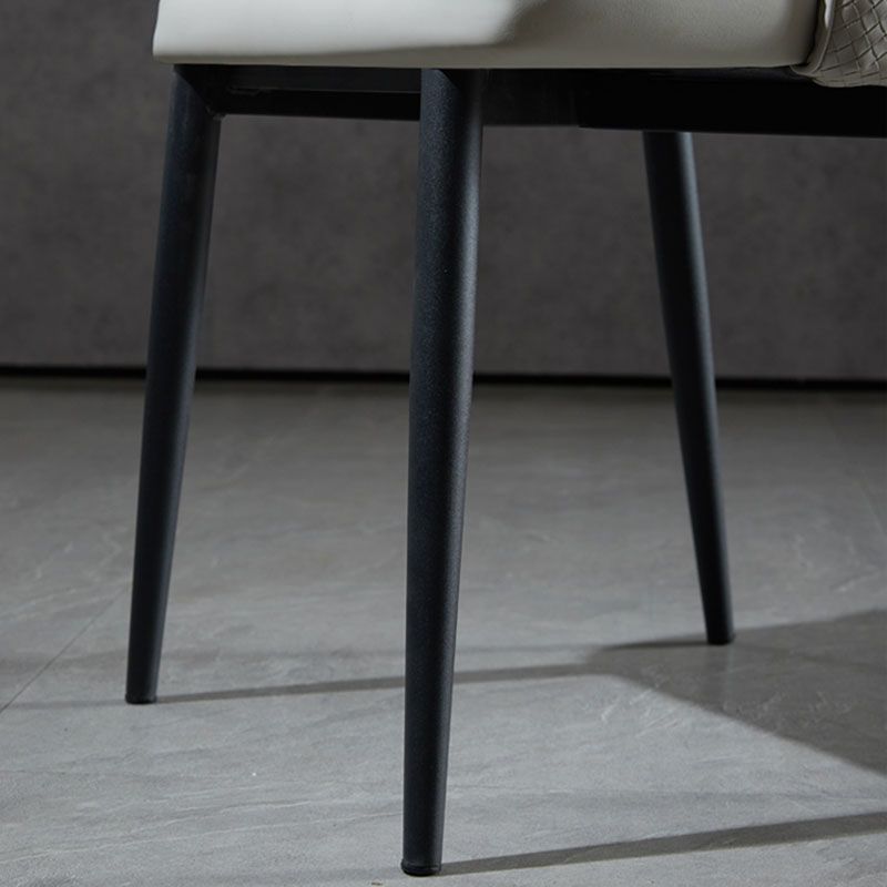 Contemporary Dining Chairs Kitchen Armless Chairs with Metal Legs Clearhalo 'Dining Chairs' 'Dining Tables & Seating' 'dining_chair' 'furn' 'furn_dining_chair' 'Furniture' 'furniture_dining_chair' 'Kitchen & Dining Furniture' 1200x1200_c96cb2bb-934d-458a-9883-05865c39a5af