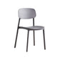 Modern Plastic Dining Chair Open Back Dining Side Furniture in Matte Finish for Home