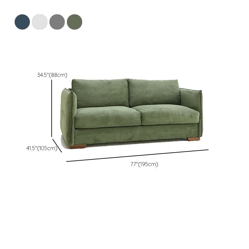 Divano divano scandinavo in tessuto soggiorno cuscini di divano standard braccio quadrato