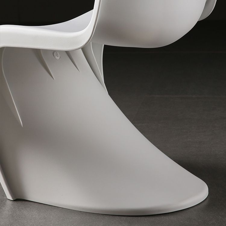 Contemporary Style Plastic Dining Armless Chair Solid Back Side Chair for Home Clearhalo ' kitchen&dining_furn' 'Dining Chairs' 'Dining Tables & Seating' 'dining_chair' 'Furniture' 'furniture_dining_chair' 'Kitchen & Dining Furniture' 'kitchen' 1200x1200_c97177fe-bf41-4eee-a300-73ae56dc9000