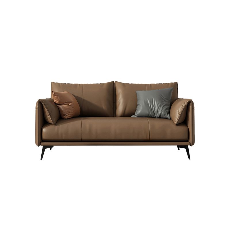 Contemporary Brown Cushions Standard Pillow Top Arm Stain Resistant Sofa Clearhalo 'furn' 'furn_sofas' 'Furniture' 'Living Room Furniture' 'Sofa' 'sofas' 1200x1200_c9731409-32bd-47c0-96e4-5463c3744543