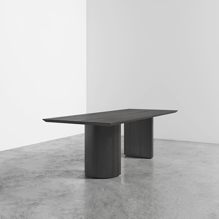 Industrial Solid Wood Dining Table Rectangle Table with Double Pedestal Clearhalo ' dining_table' 'Dining Tables & Seating' 'Dining Tables' 'furn' 'furn_dining_table' 'Furniture' 'furniture_dining_table' 'Kitchen & Dining Furniture' 'kitchen&dining_furn' 'kitchen' 'kitchen_dining_table' 1200x1200_c9733a4e-db62-46e5-b555-1817d6c37515