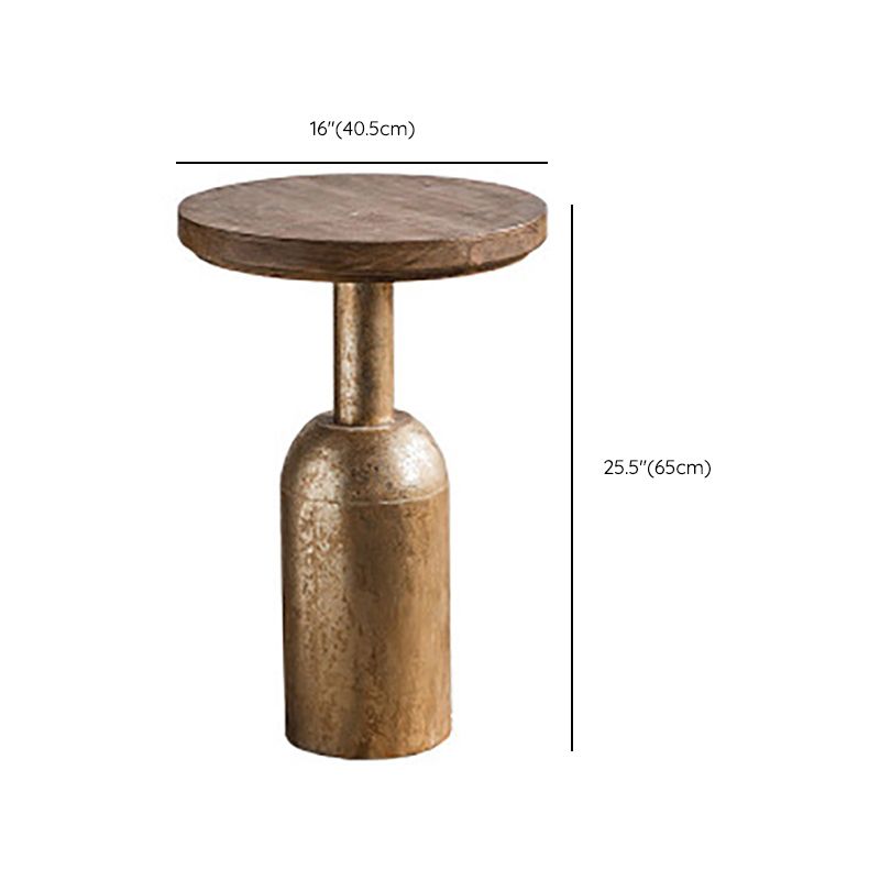 Tavolino in legno in legno di campagna francese tavolo da base di ferro in difficoltà