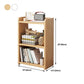 9.44" Wide Home Standard Bookshelf Modern Wood Movable Shelf