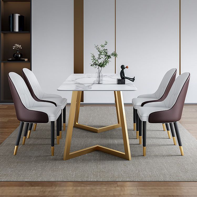 Rectangle Double Pedestal Dining Site Table Traditional Luxury Table for Indoor Clearhalo ' dining_table' 'Dining Tables & Seating' 'Dining Tables' 'furn' 'furn_dining_table' 'Furniture' 'furniture_dining_table' 'Kitchen & Dining Furniture' 'kitchen&dining_furn' 'kitchen' 'kitchen_dining_table' 1200x1200_c977b19b-17a5-417a-a204-7d43bbe1b066