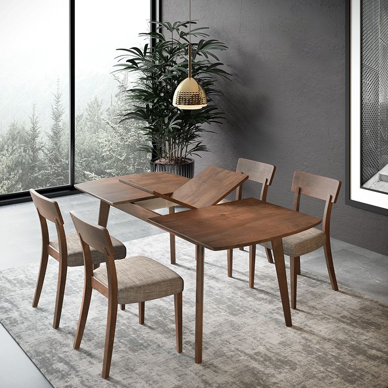 47" Extendable Beech Wood Dining Table Rectangle Kitchen Table with 4 Legs Clearhalo ' dining_table' 'Dining Tables & Seating' 'Dining Tables' 'furn' 'furn_dining_table' 'Furniture' 'furniture_dining_table' 'Kitchen & Dining Furniture' 'kitchen&dining_furn' 'kitchen' 'kitchen_dining_table' 1200x1200_c977deec-1afd-49e6-ac63-741a8fb19665