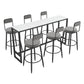 Modern 1/7 Pieces Bar Table Set Rectangle Stone Counter Table with High Stools for Balcony Clearhalo 'Bar Furniture' 'furn' 'furn_home_bar_bar_sets' 'Furniture' 'Home Bars & Bar Sets' 'home_bar_bar_sets' 'Kitchen & Dining Furniture' 1200x1200_c97806b2-5338-4554-be2d-2b97c52ff979