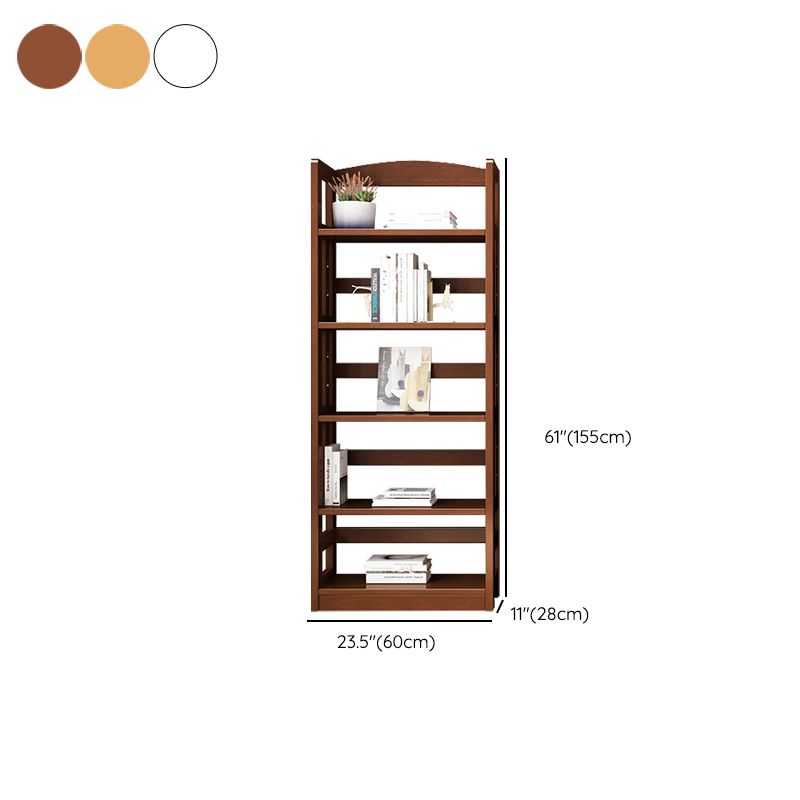 Bibliothèque en bois contemporaine Open Back Standard avec étagères avec étagères