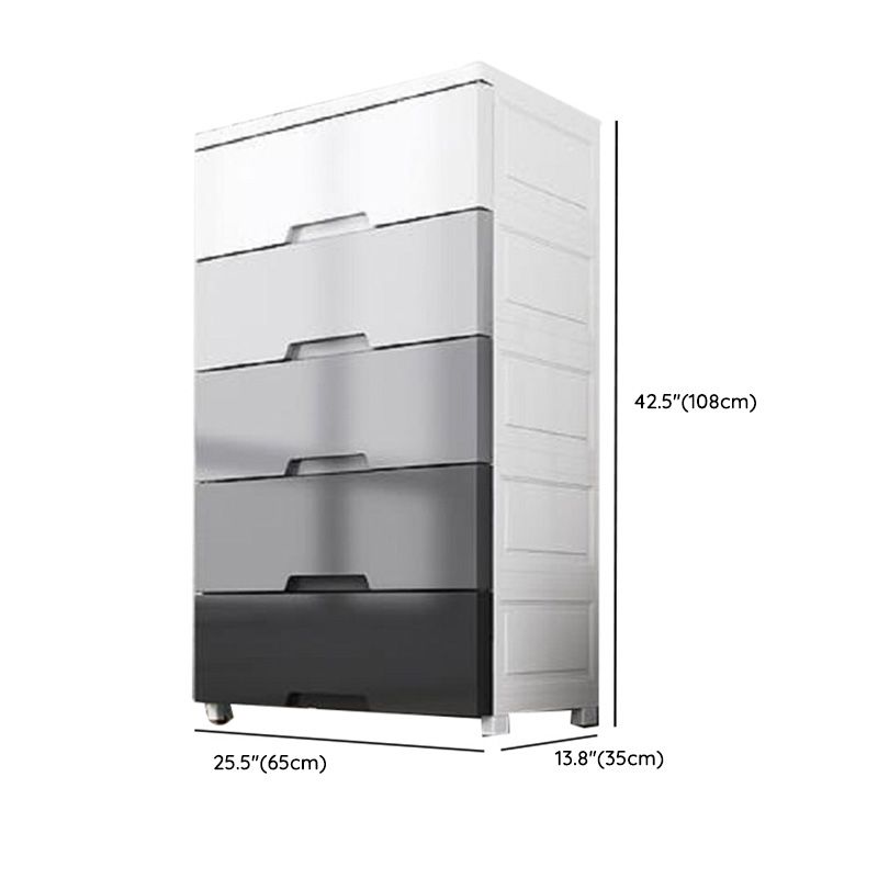 Rechthoekige plastic opbergkast tiener stijl eenvoudige slaapkamergarderobe