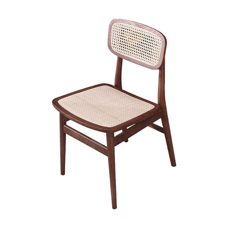 Indoor Armless Dining Chairs Rattan Side Chairs with Wood Legs (Set of 2) Clearhalo ' kitchen&dining_furn' 'Dining Chairs' 'Dining Tables & Seating' 'dining_chair' 'furn' 'furn_dining_chair' 'Furniture' 'furniture_dining_chair' 'Kitchen & Dining Furniture' 'kitchen' 1200x1200_c97ca5c1-b0e1-4d0a-a537-924c9f7d240a