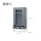 Matte Finish Wardrobe for Home Modern Style Storage Cabinet with Metal Frame