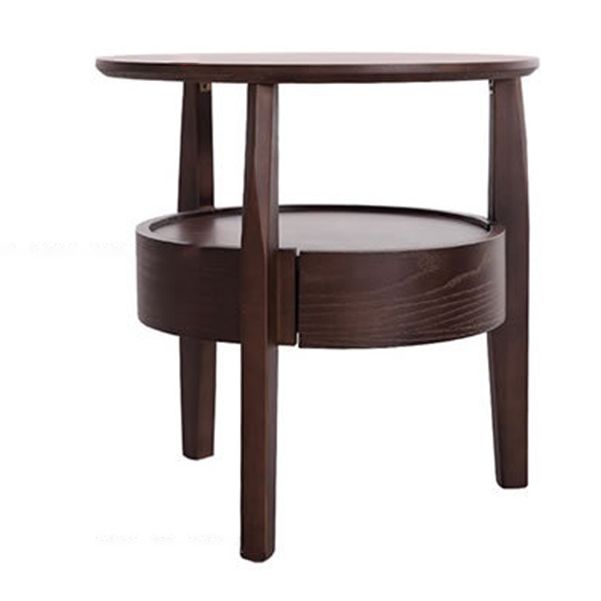 19.69 "Mesa de noche de 1 cortadora de altura gabinete de noche de madera maciza con piernas