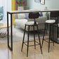 Modern Stone White Counter Set 1/2/3 Pieces Rectangle Storage Table and Stool Set Clearhalo 'Bar Furniture' 'furn' 'furn_home_bar_bar_sets' 'Furniture' 'Home Bars & Bar Sets' 'home_bar_bar_sets' 'Kitchen & Dining Furniture' 1200x1200_c981da86-3731-4e03-a304-71afee54b97e