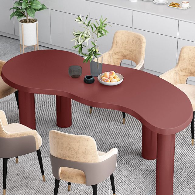 Nordic Solid Wood Table for Restaurant Unique Shape Table with 4 Legs Clearhalo 'Dining Tables & Seating' 'Dining Tables' 'dining_table' 'furn' 'furn_dining_table' 'Furniture' 'furniture_dining_table' 'Kitchen & Dining Furniture' 'kitchen' 'kitchen_dining_table' 1200x1200_c985822e-2603-4a08-88ba-2b4dd8af6710