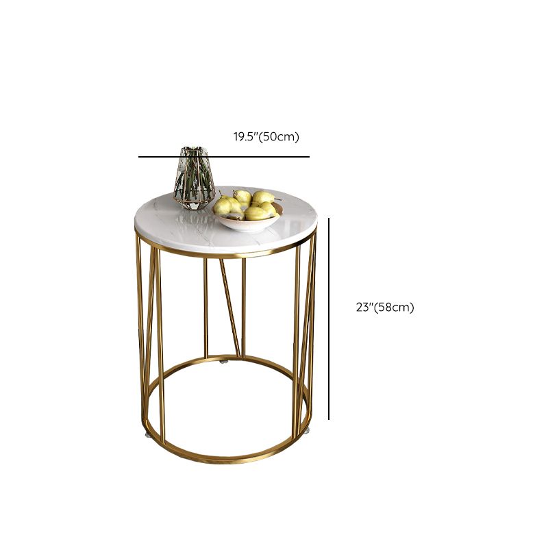 Contemporary Side Table Metal Accent Side Table for Living Room