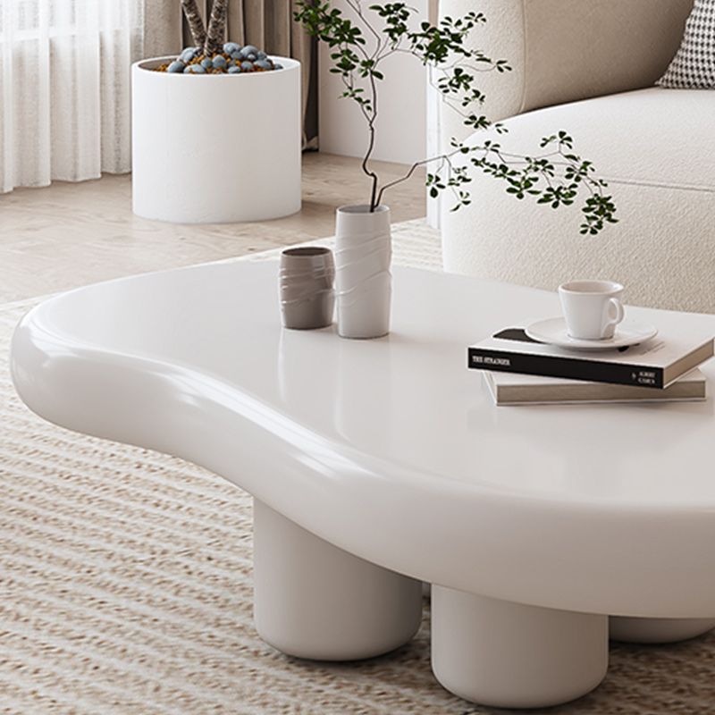 Contemporary Corner Table Wood White 4 Legs Accent Side Table Clearhalo 'Coffee & Accent Tables' 'End & Side Tables' 'end_side_tables' 'furn' 'furn_end_side_tables' 'Furniture' 'Living Room Furniture' 1200x1200_c98722fe-40e4-4b9f-8f4c-3f8d2bf96be0