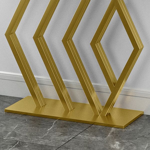 Contemporary Stone Console Sofa Table Rectangle Iron End Table for Hall Clearhalo 'Console Tables' 'console_tables' 'Entry & Mudroom Furniture' 'furn' 'furn_console_tables' 'Furniture' 1200x1200_c9898d63-86da-45e7-8eb7-0c03f39acfb7