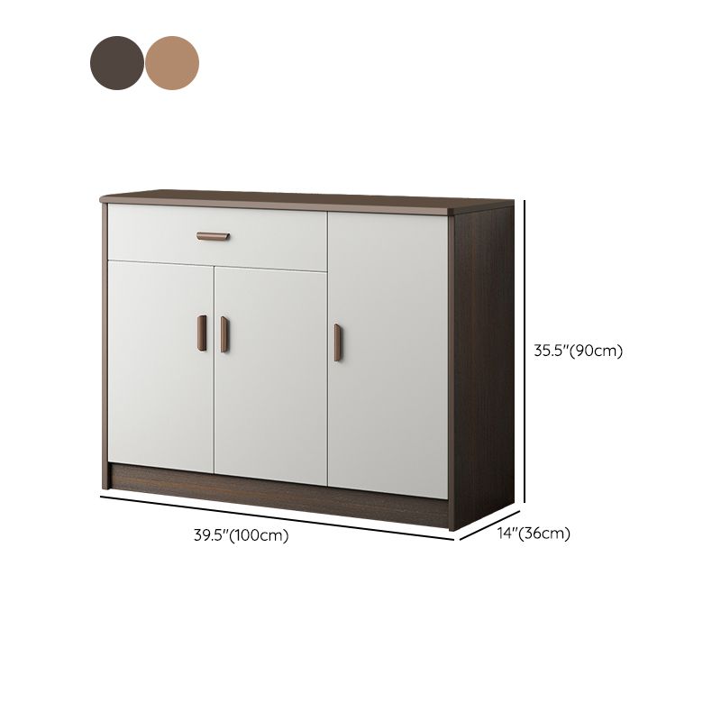 Modern Style Dining Server Engineered Wood Living Room Server with Doors Clearhalo 'buffet_sideboard' 'Buffets & Sideboards' 'furn' 'furn_buffet_sideboard' 'Furniture' 'Kitchen & Dining Furniture' 1200x1200_c98b965a-8103-4082-b202-30a6bacc6437