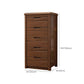 15.6-inch Width Storage Chest Solid Wood Contemporary Dresser