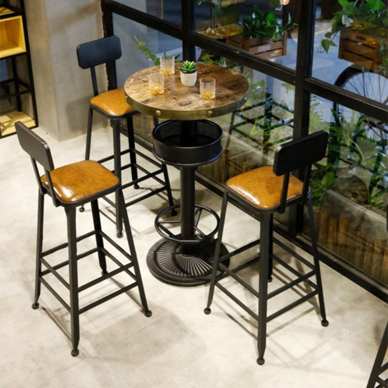 Modern Style Bar Table 1/4 Pieces Brown Colour Wood Counter Table Clearhalo 'Bar Furniture' 'furn' 'furn_home_bar_bar_sets' 'Furniture' 'Home Bars & Bar Sets' 'home_bar_bar_sets' 'Kitchen & Dining Furniture' 1200x1200_c98cacb7-1309-4de9-a8cc-5b0c428edfdf