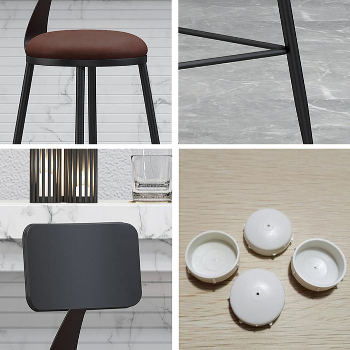 Industrial Footrest Bristol Stool Matte Finish Iron Bar Stool Clearhalo 'Bar Furniture' 'Bar Stools' 'bar_stools' 'furn' 'furn_bar_stools' 'Furniture' 'furniture_bar_stools' 'Kitchen & Dining Furniture' 1200x1200_c98e664f-d23c-4867-99b9-5101b04bdd19
