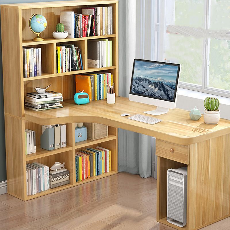 Table de l'ordinateur portable de bureau de forme irrégulière Bureau d'écriture en bois pour la maison