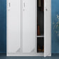 Hinged Wardrobe Cabinet with Mirror Contemporary Steel Wardrobe Armoire Clearhalo 'Armoires & Wardrobes' 'armoires_wardrobes' 'Bedroom Furniture' 'furn' 'furn_armoires_wardrobes' 'Furniture' 1200x1200_c9904ad5-1b0a-4b1d-bade-98e2e7850706