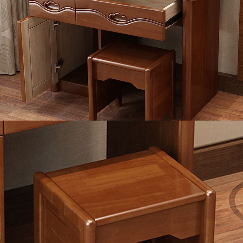 Tavolo da trucco tradizionale con 2 cassetti tavoli da vanità con specchio