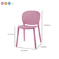 Moderne open achterzijde stoel plastic armloze eetkamerstoel voor restaurant