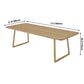 Rectangle Wood Color Dining Table Solid Wood Table Minimalist with Double Pedestal Clearhalo ' dining_table' 'Dining Tables & Seating' 'Dining Tables' 'furn' 'furn_dining_table' 'Furniture' 'furniture_dining_table' 'Kitchen & Dining Furniture' 'kitchen&dining_furn' 'kitchen' 'kitchen_dining_table' 1200x1200_c99615f4-7510-4a45-89ae-9a96890228ba