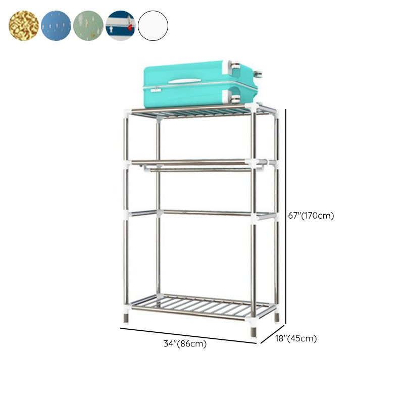 Eigentijdse stijl huisgarderobe stalen garderobe kast met planken