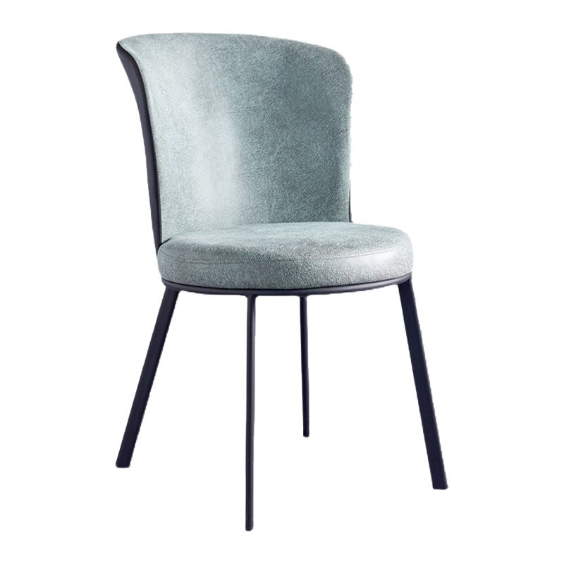 Metal Contemporary Dining Chair Wingback Dining Room Armless Side Chair Clearhalo ' kitchen&dining_furn' 'Dining Chairs' 'Dining Tables & Seating' 'dining_chair' 'furn' 'furn_dining_chair' 'Furniture' 'furniture_dining_chair' 'Kitchen & Dining Furniture' 'kitchen' 1200x1200_c99813a2-e8db-42c0-9b09-ac7da7c1e29a