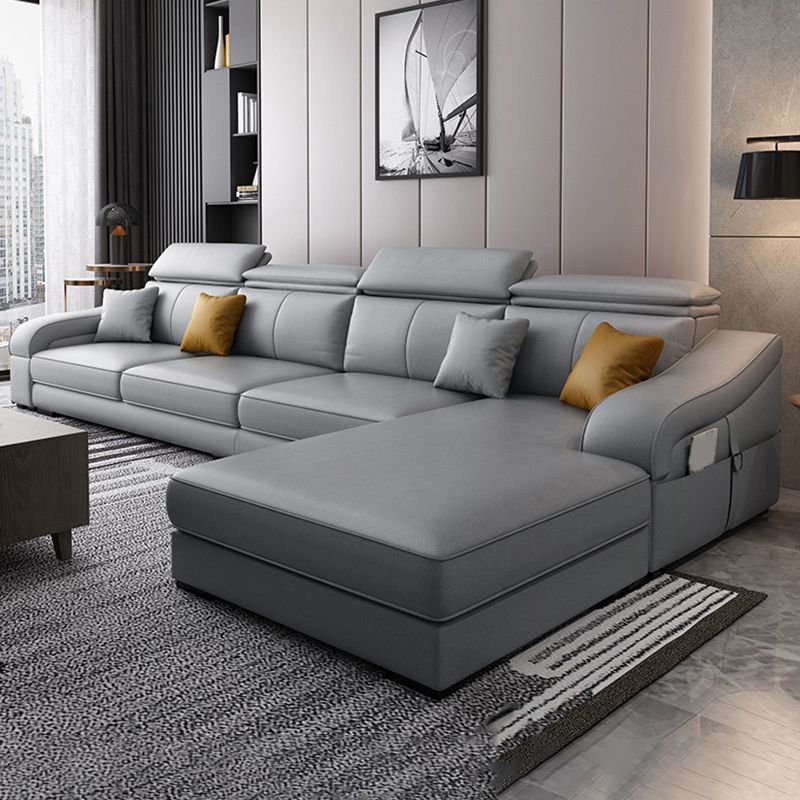 Divano a 4 posti moderno di metà secolo e cuscino da cuscino da cuscino cucito di divano posteriore