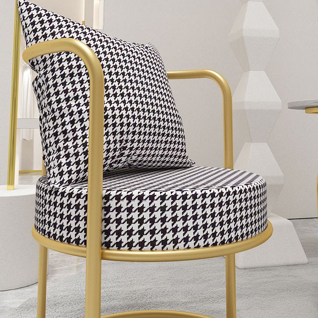 Scandinavian Style Linen Fabric Dining Chair Open Back Single Dining Side Chair Clearhalo ' kitchen&dining_furn' 'Dining Chairs' 'Dining Tables & Seating' 'dining_chair' 'furn' 'furn_dining_chair' 'Furniture' 'furniture_dining_chair' 'Kitchen & Dining Furniture' 'kitchen' 1200x1200_c9997d57-fbed-4b24-81e8-7010ec91f44e