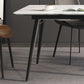 Moderne eetkamerset 1/4/7-delige gesinterde stenen tafel met vleugelstoelen