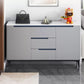 Glam Sideboard Stone Top con porta e cassetto Sideboard per soggiorno