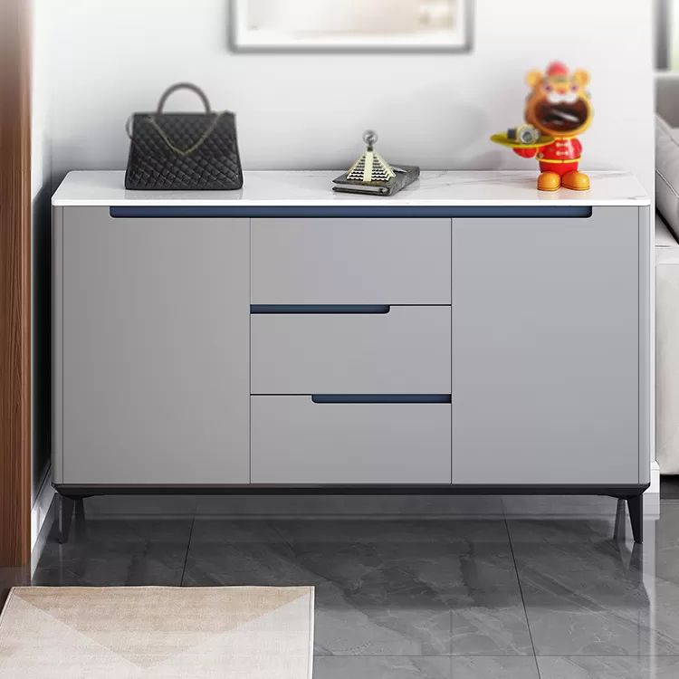 Glam Sideboard Stone Top con porta e cassetto Sideboard per soggiorno