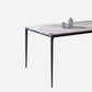 Metal Base Rectangle Dining Table Sintered Stone Table with 4 Legs Clearhalo 'Dining Tables & Seating' 'Dining Tables' 'dining_table' 'Furniture' 'furniture_dining_table' 'Kitchen & Dining Furniture' 'kitchen' 'kitchen_dining_table' 1200x1200_c99dc15a-655c-4d20-a815-3df09c7ce55c