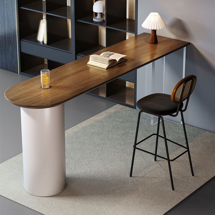 Industrial 1/2 Pieces Bar Table Set Rectangle Pine Wood Counter Table with High Stools Clearhalo 'Bar Furniture' 'furn' 'furn_home_bar_bar_sets' 'Furniture' 'Home Bars & Bar Sets' 'home_bar_bar_sets' 'Kitchen & Dining Furniture' 1200x1200_c99dffda-e9d7-4ba1-b299-95eab12c09e4