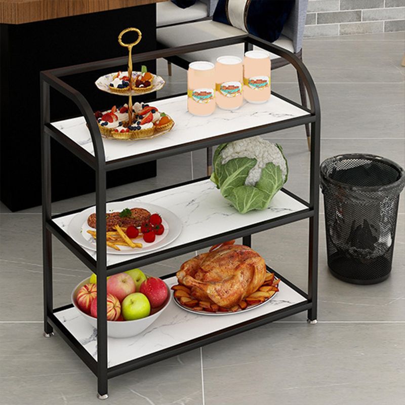 Rolling Contemporary Prep Table Metal Prep Table for Home Use Clearhalo 'furn' 'furn_kitchen_islands_carts' 'Furniture' 'Kitchen & Dining Furniture' 'Kitchen Islands & Carts' 'kitchen_islands_carts' 1200x1200_c99ed8cd-9557-4923-acae-5c12603f695e