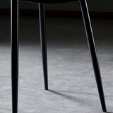 PU Leather Armless Dining Chairs Solid Back Dining Side Chair with Metal Legs Clearhalo ' kitchen&dining_furn' 'Dining Chairs' 'Dining Tables & Seating' 'dining_chair' 'furn' 'furn_dining_chair' 'Furniture' 'furniture_dining_chair' 'Kitchen & Dining Furniture' 'kitchen' 1200x1200_c99f1b25-51d8-409d-a03e-900e96e2f9e3