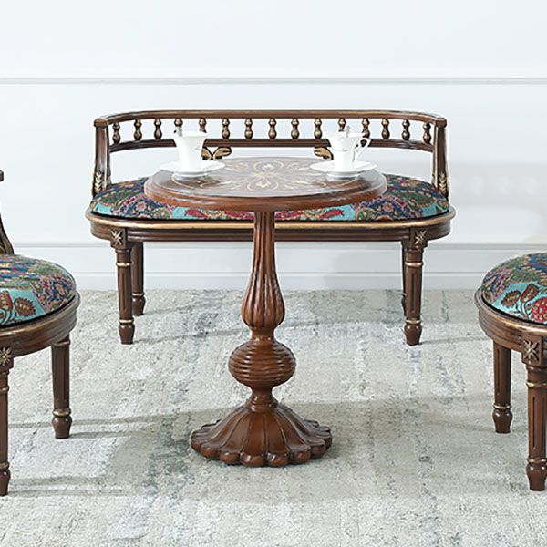 Tavolino in legno in legno in stile country francese 26.77 "tavolo da piedistallo alto