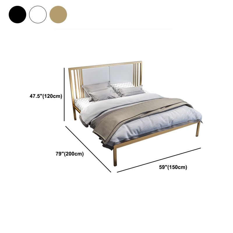 Metallbett-Rahmen-Set moderne 79-Zoll-Drahtnetz-Open-Frame-Bett mit Kopfteil