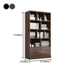 Modern Style Bookcase Engineer Wood Closed Back Bookshelf for Home