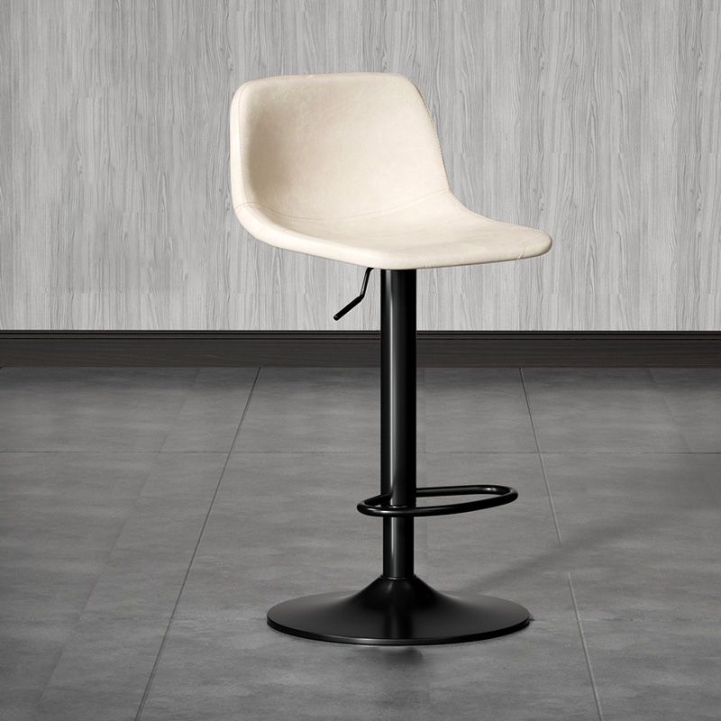 Modern Style Bar-stool with Adjustable Height Swivel Leather Seat for Kitchen Bar 1 Piece Clearhalo 'Bar Furniture' 'Bar Stools' 'bar_stools' 'furn' 'furn_bar_stools' 'furniture_bar_stools' 'Kitchen & Dining Furniture' 'kitchen&dining_furn' 'kitchen' 'kitchen_furn' Furniture' 1200x1200_c9a26eb8-4085-4df9-9c33-bdc1d7026ca8