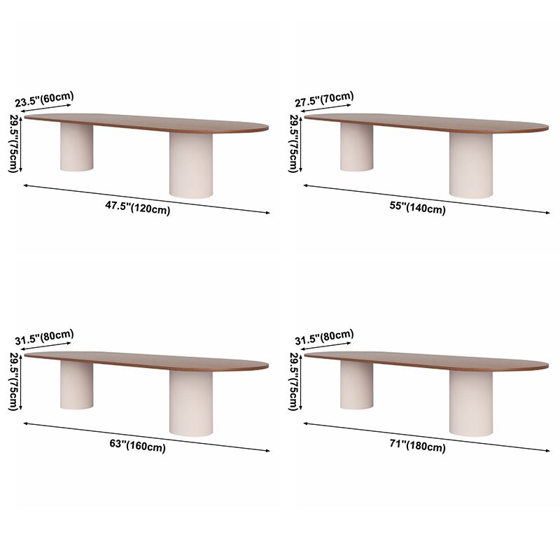 Modern Dining Site Table Oval Pine Solid Wood Dining Room Home Furniture Clearhalo ' dining_table' 'Dining Tables & Seating' 'Dining Tables' 'furn' 'furn_dining_table' 'Furniture' 'furniture_dining_table' 'Kitchen & Dining Furniture' 'kitchen&dining_furn' 'kitchen' 'kitchen_dining_table' 1200x1200_c9a31f19-c4e6-4fab-8eb1-6e876c4bb51e